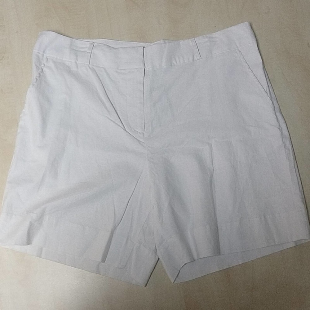 Linen Kenneth Cole NY Flat Front Linen Shorts 16 - Picture 5 of 8